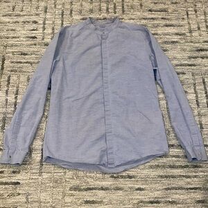 EUC COS Men's Shirt 15 Gray Dress Shirt 100% cotton